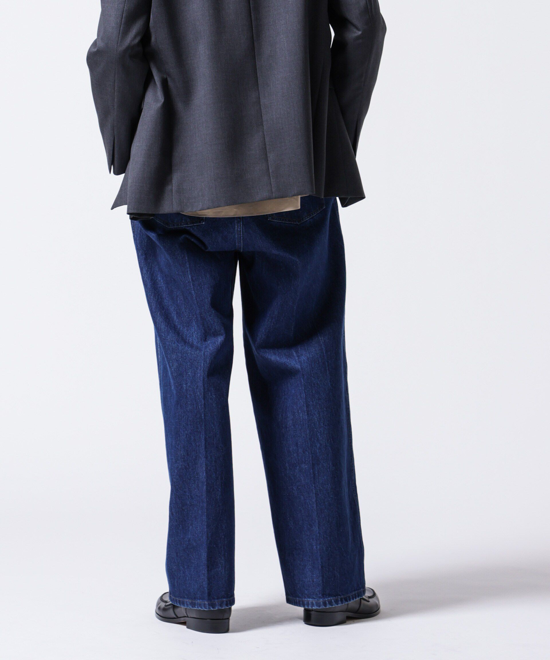 nano･universe「「ASSEMBLANC」ラップディティールデニムトラウザー」|チノ|