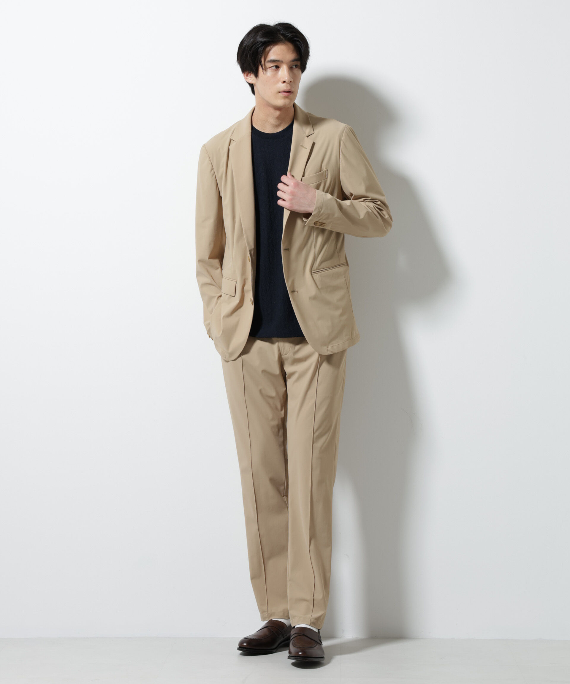 nano･universe「｢N JACKET PREMIUM｣ｸｰﾙﾀｯﾁ4WAYｽﾄﾚｯﾁｼﾞｬｹｯﾄ撥水(ｾｯﾄｱｯ 」|スーツ|