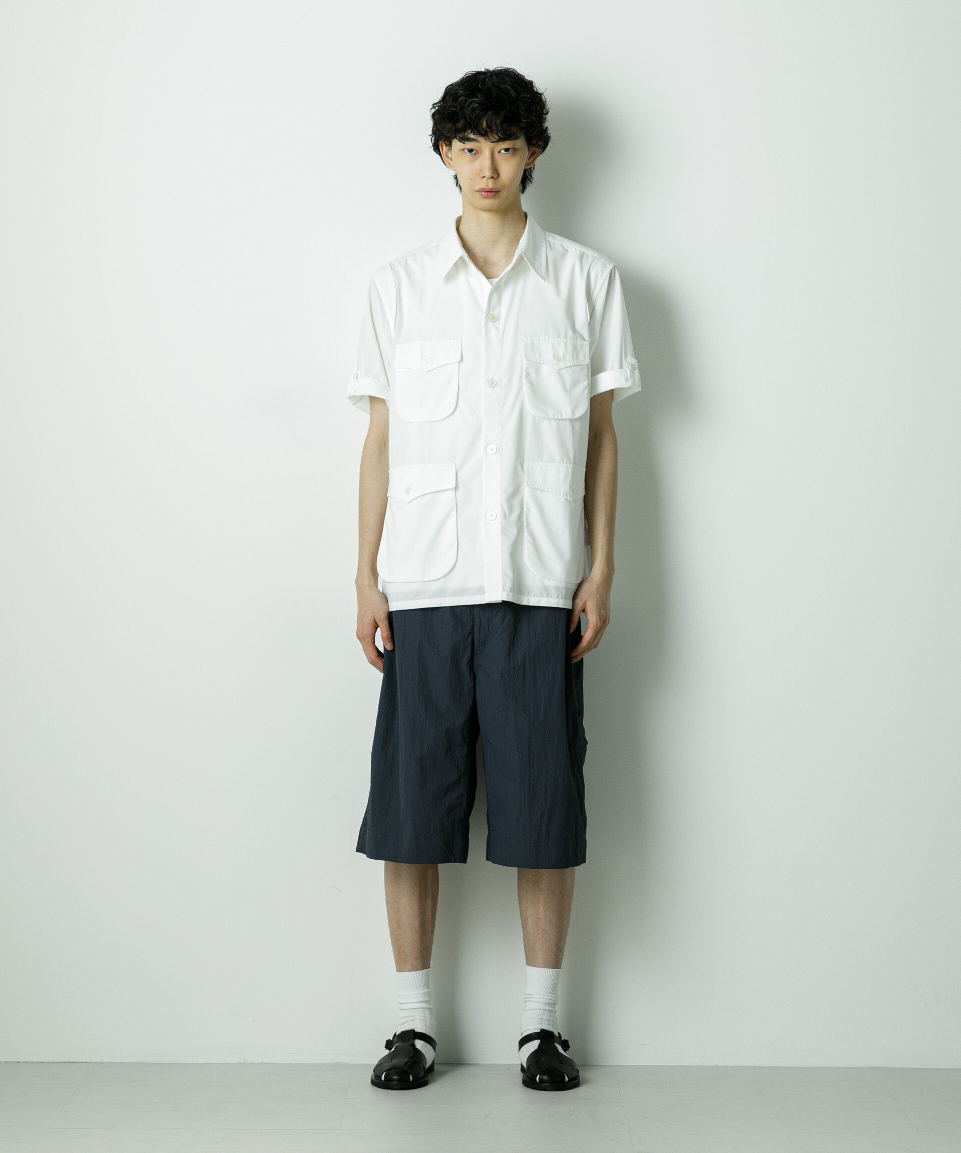 nano･universe「｢HOTEL PALACE｣TRポプリンサファリシャツ」|シャツ・ブラウス|