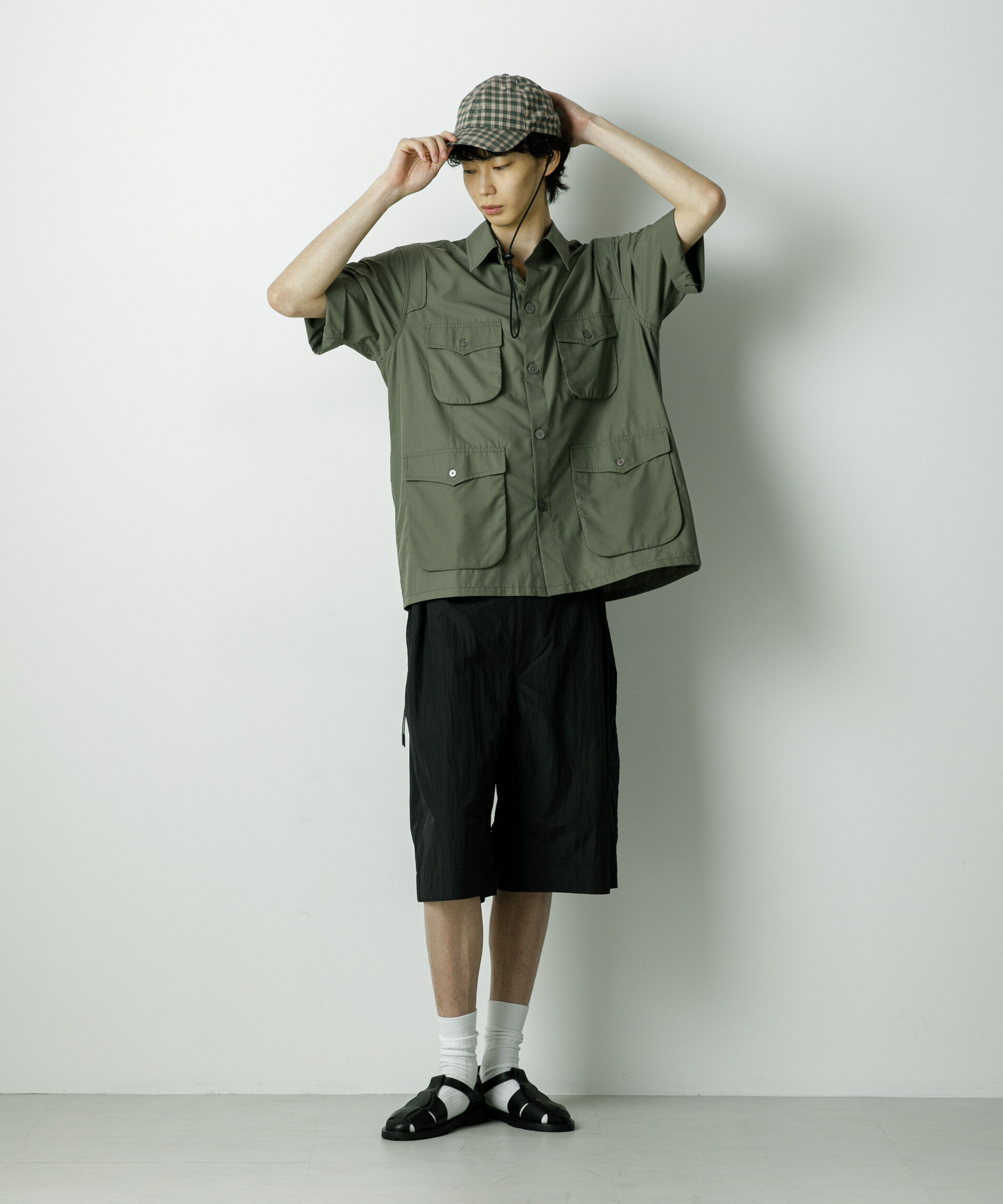 nano･universe「｢HOTEL PALACE｣TRポプリンサファリシャツ」|シャツ・ブラウス|