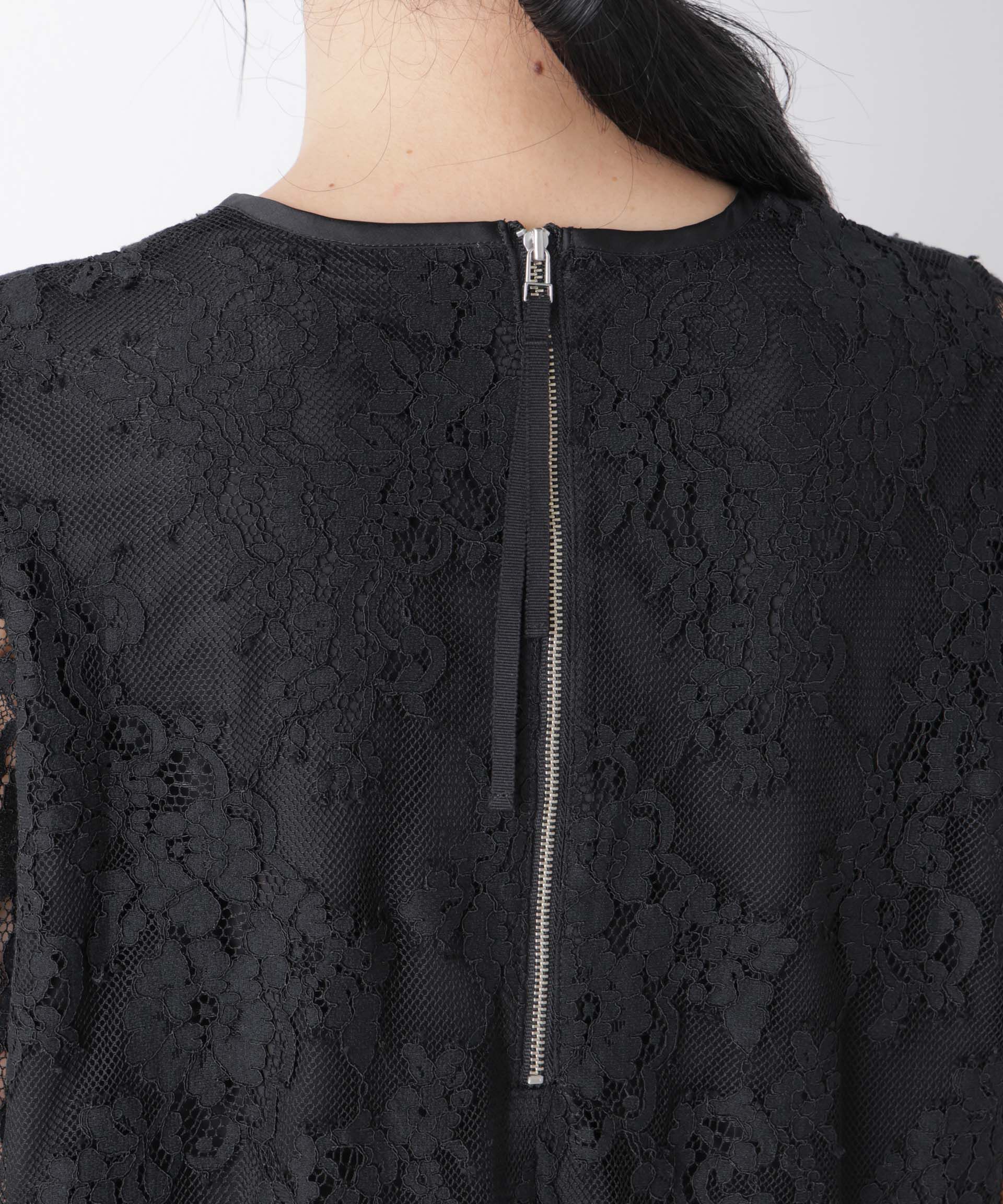 nano･universe「レーススカラップブラウス」|シャツ・ブラウス|