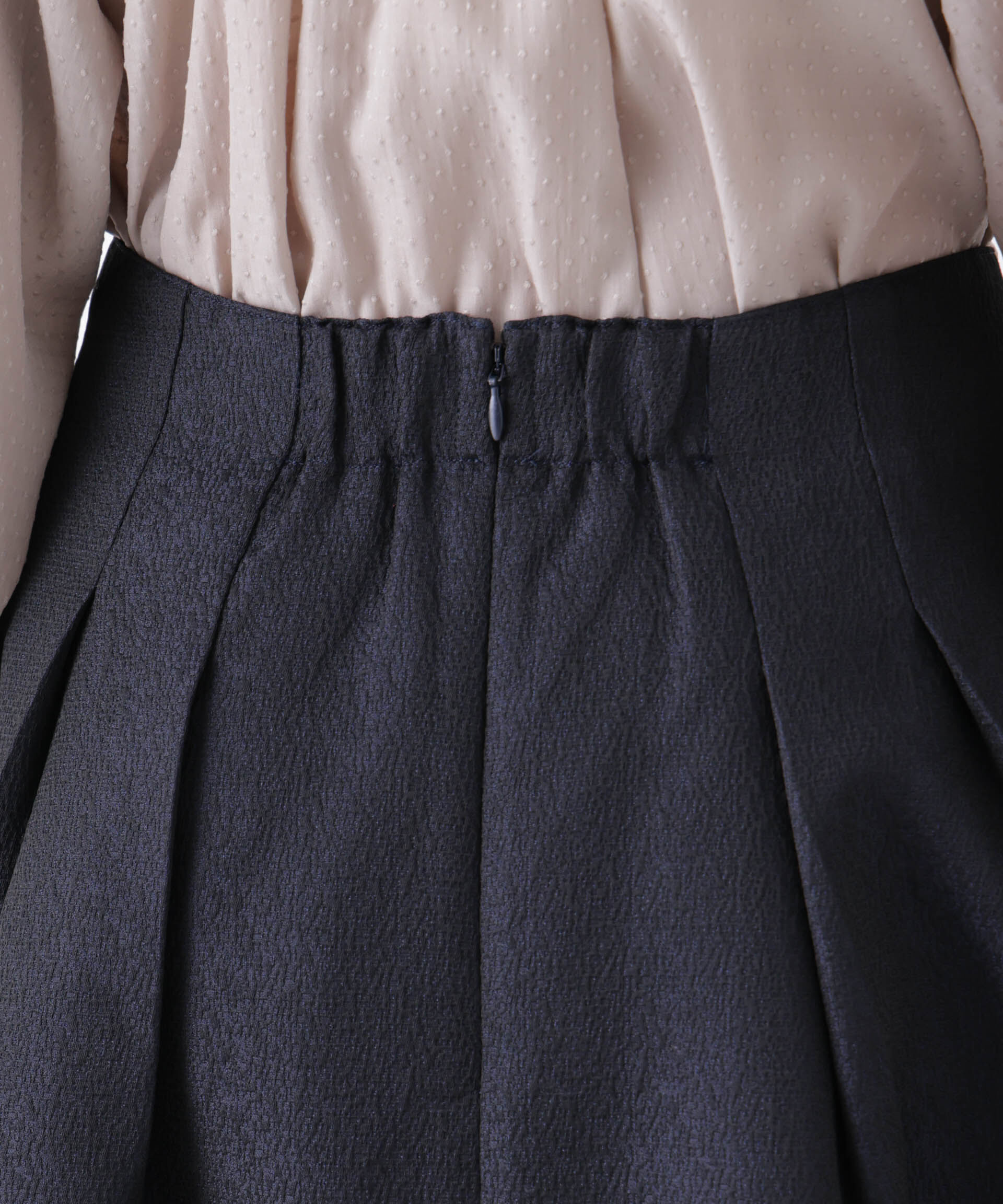 nano･universe「ジャガードボリュームタックスカート(セットアップ可)」|スカート|