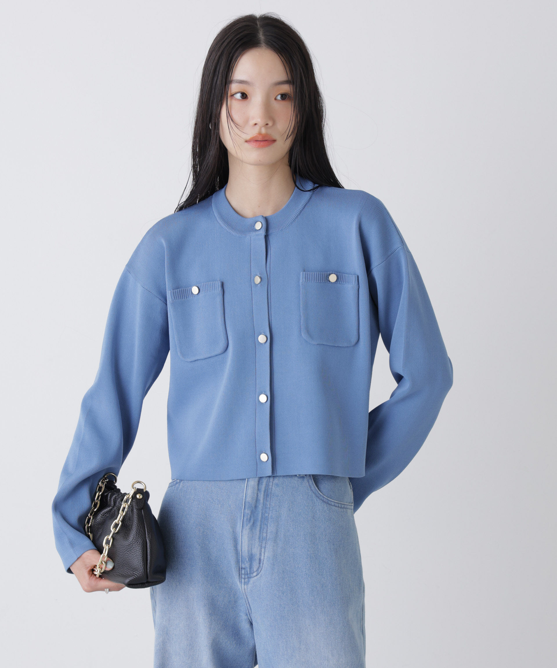 nano･universe「洗濯機洗可UVカット総針ニットカーディガン」|ニット・セーター|