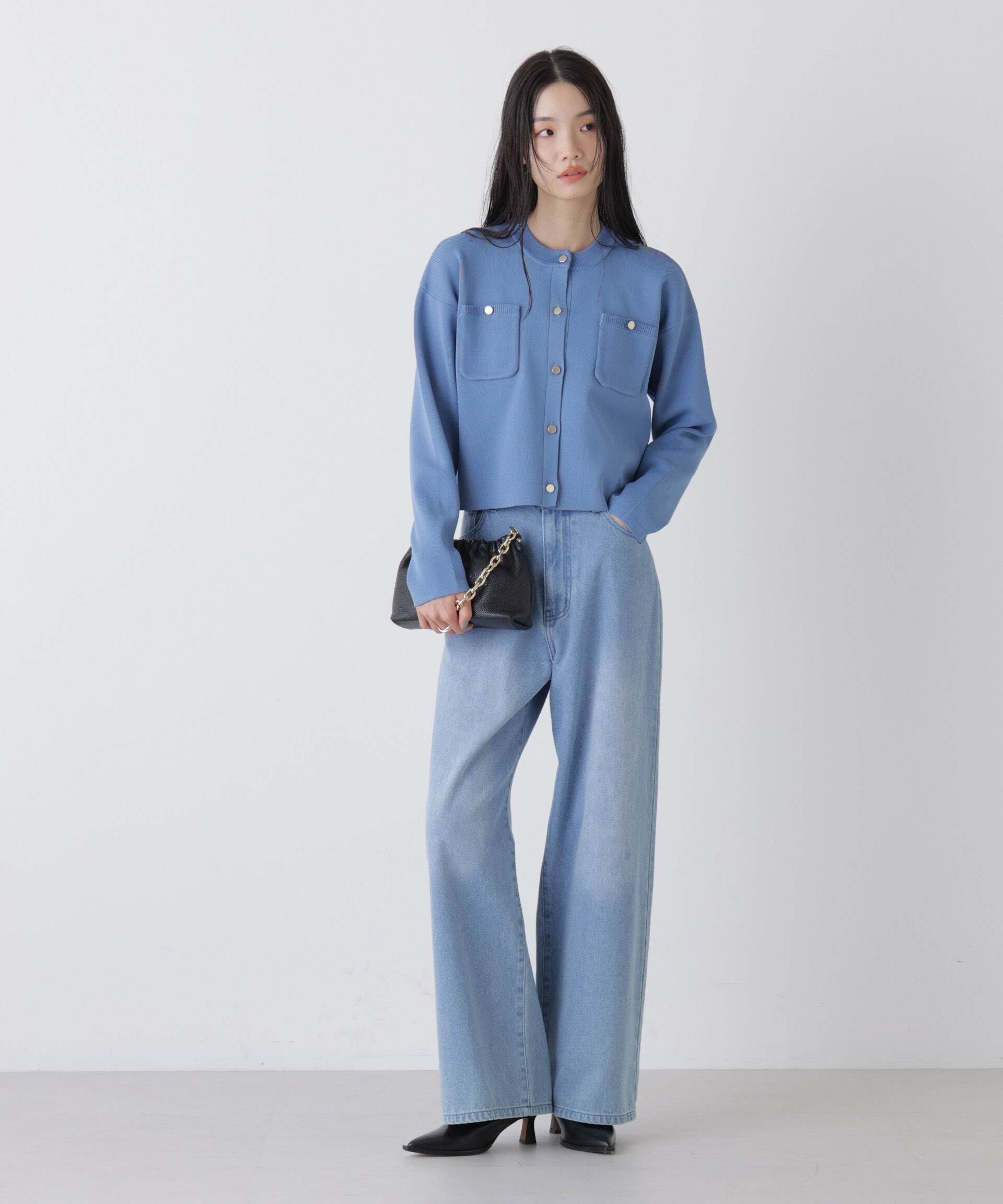 nano･universe「洗濯機洗可UVカット総針ニットカーディガン」|ニット・セーター|