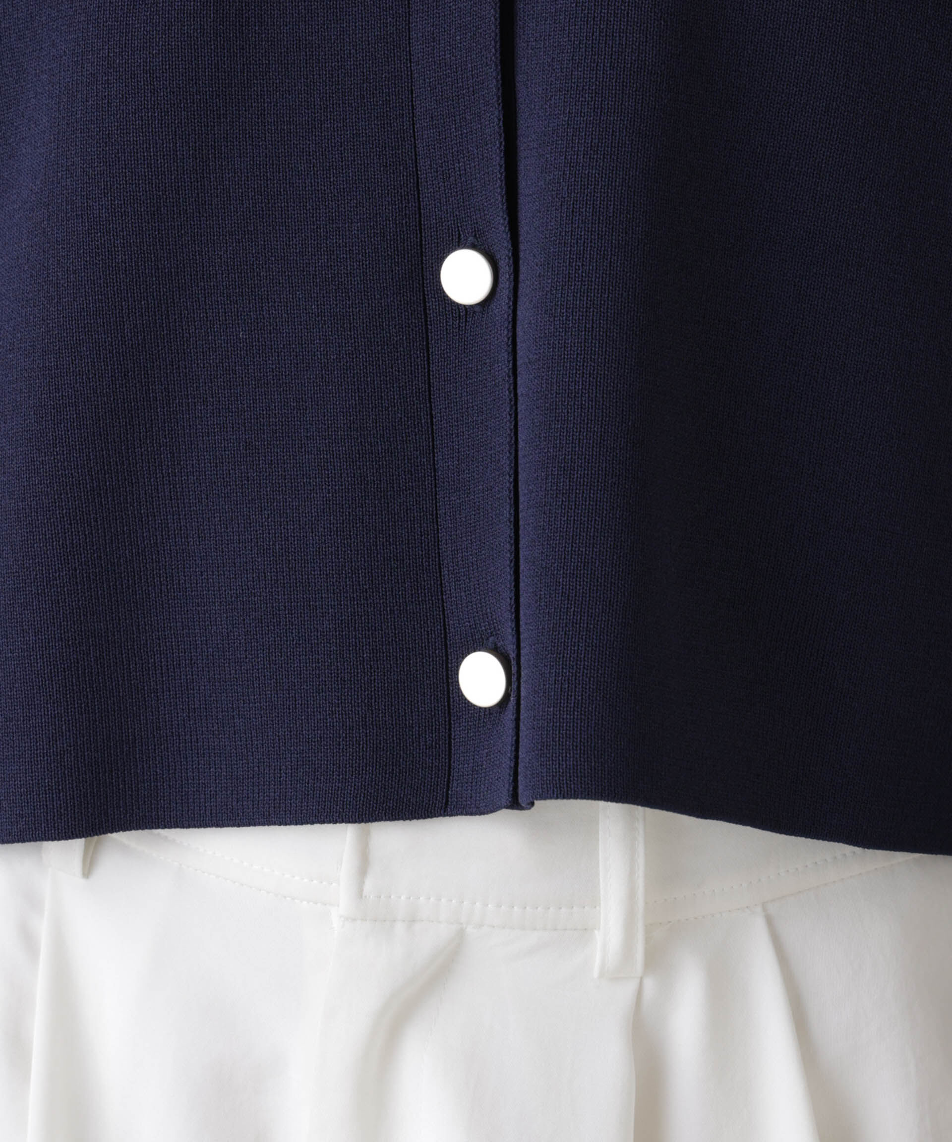 nano･universe「洗濯機洗可UVカット総針ニットカーディガン」|ニット・セーター|