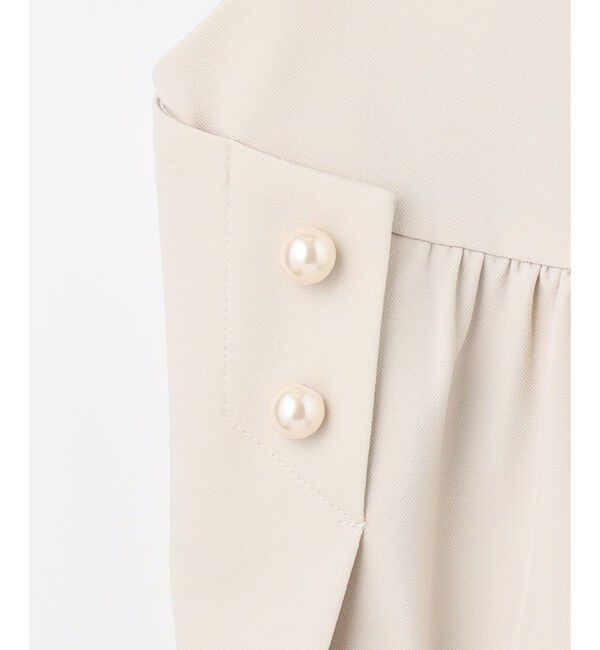 組曲「【洗える】パールポイントショートレングス ジレ」|ベスト・ジレ|