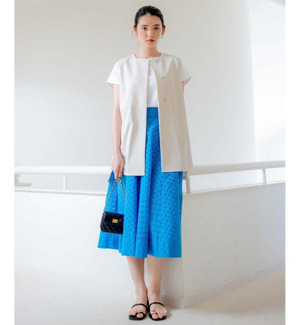 組曲「【洗える】パールポイントショートレングス ジレ」|ベスト・ジレ|