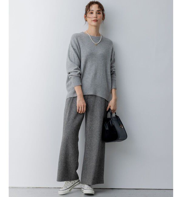 組曲「カシミヤブレンドバルキープルオーバー ニット」|ニット・セーター|