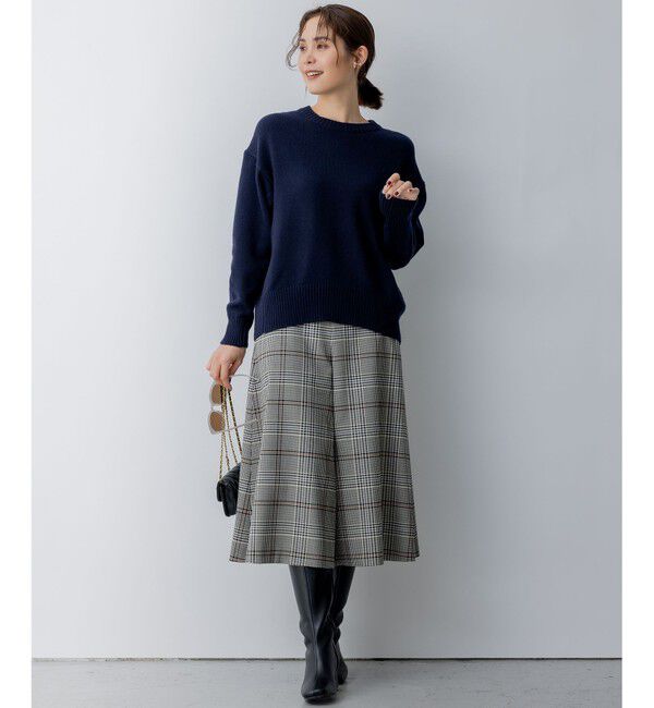 組曲「カシミヤブレンドバルキープルオーバー ニット」|ニット・セーター|