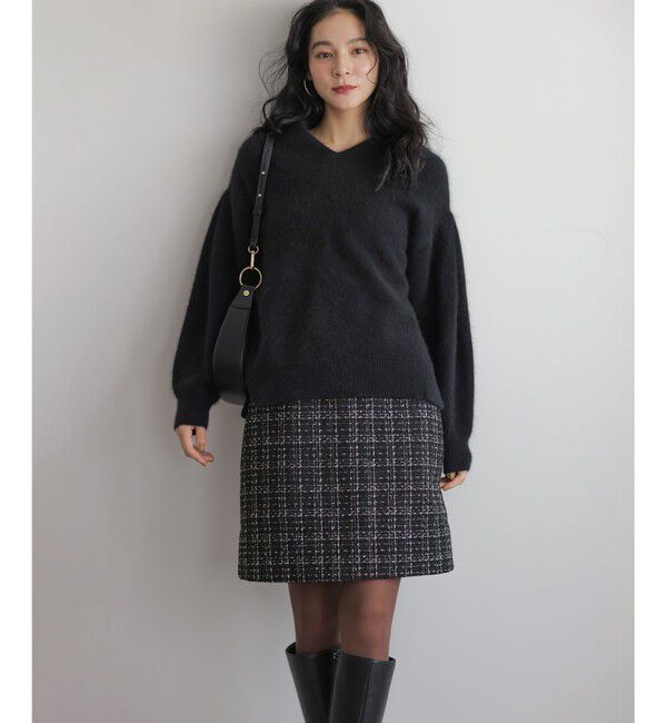 組曲「フラッフィーファーＶネック ニット」|ニット・セーター|