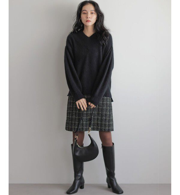 組曲「フラッフィーファーＶネック ニット」|ニット・セーター|