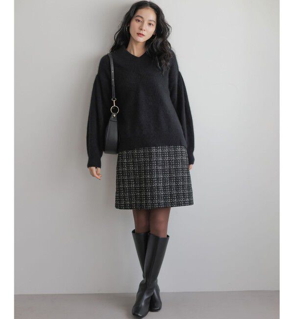 組曲「フラッフィーファーＶネック ニット」|ニット・セーター|