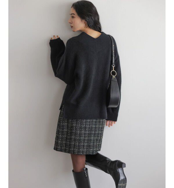 組曲「フラッフィーファーＶネック ニット」|ニット・セーター|