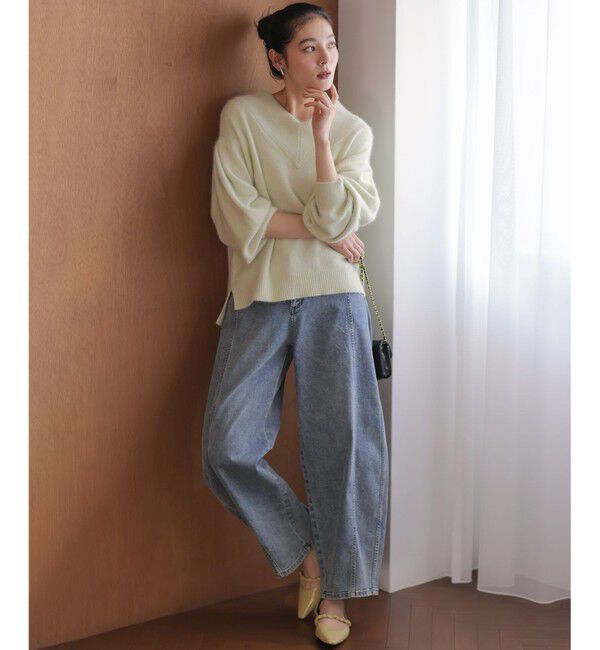 組曲「フラッフィーファーＶネック ニット」|ニット・セーター|
