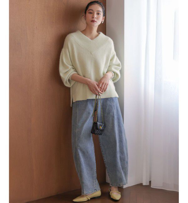 組曲「フラッフィーファーＶネック ニット」|ニット・セーター|
