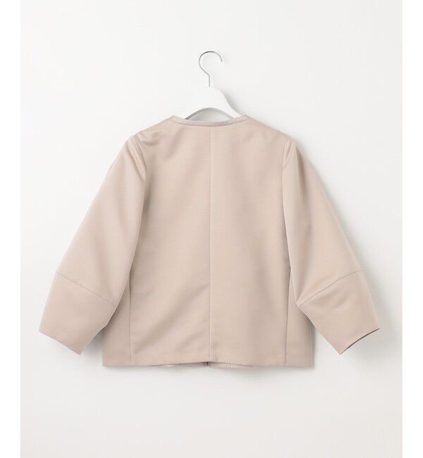 自由区「【ご好評につき追加生産・洗える】グログランノーカラー ジャケット」|ノーカラージャケット|