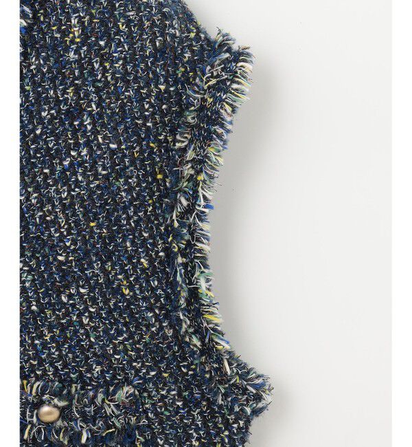 自由区「ミックスツイードニット  ベスト」|ベスト・ジレ|