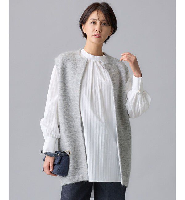 自由区「【WEB限定カラーあり】モヘアニット ジレ」|ベスト・ジレ|ﾗｲﾄｸﾞﾚ