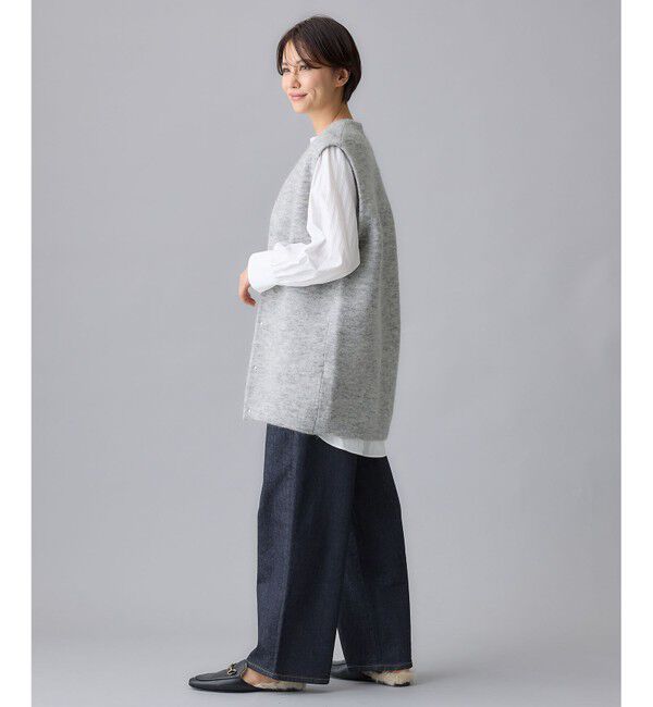 自由区「【WEB限定カラーあり】モヘアニット ジレ」|ベスト・ジレ|