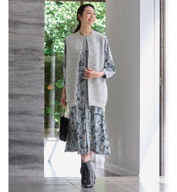 自由区「【WEB限定カラーあり】モヘアニット ジレ」|ベスト・ジレ|