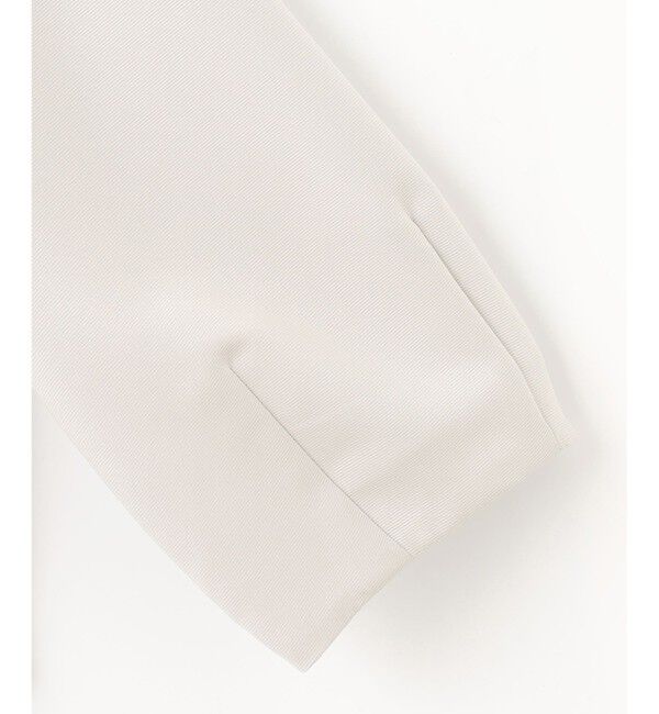 自由区「【洗える】グログランパフスリーブ ジャケット」|ノーカラージャケット|