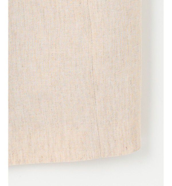 自由区「【カタログ掲載・接触冷感・UVカット・洗える】リネンミックスツィル ジレ」|ベスト・ジレ|