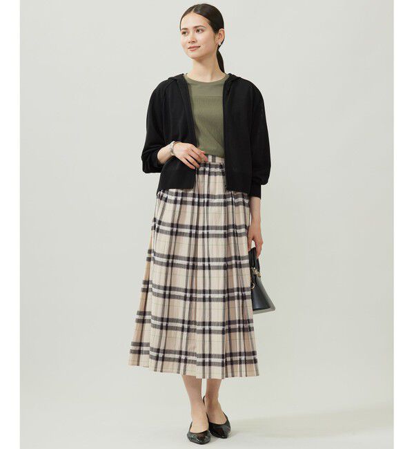 自由区「シアーブライトチェック スカート」|スカート|