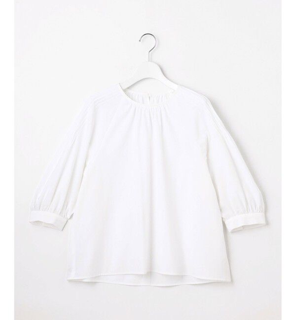 自由区「【カタログ掲載】シアーソフトシャンブレークロップド丈 ブラウス」|シャツ・ブラウス|