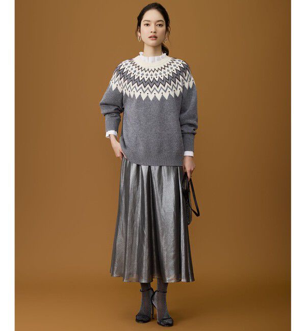 自由区「【カタログ掲載】シャイニーギャザー スカート」|スカート|