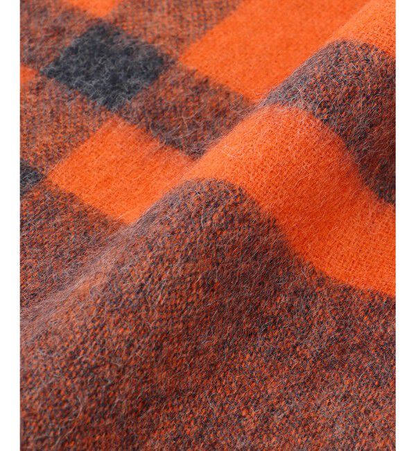 自由区「バイカラーチェック ストール」|ストール|