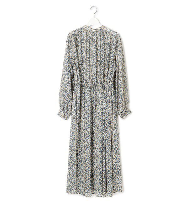 23区「【洗える】シアーヘリンボーンプリント ワンピース」|ワンピース|