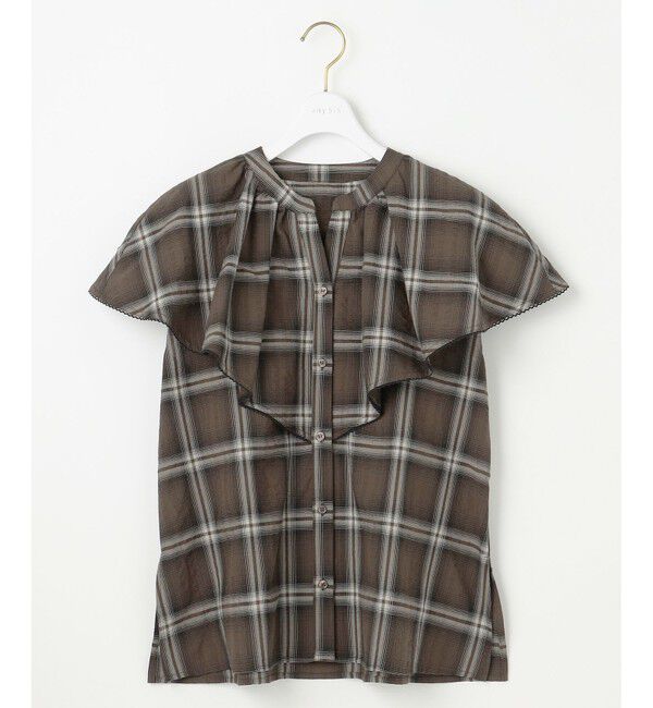 any SiS「【洗える】サッカーチェック ブラウス」|シャツ・ブラウス|