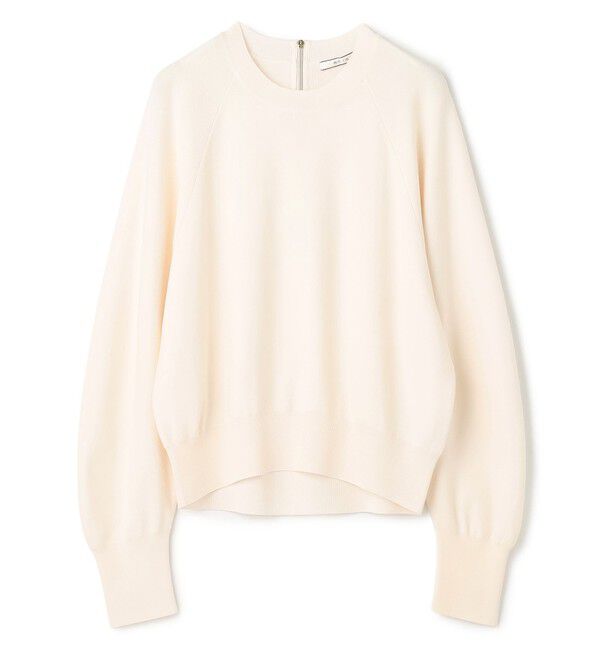 BEIGE,「【洗える】LAURA / ドライタッチバックジップニット」|ニット・セーター|