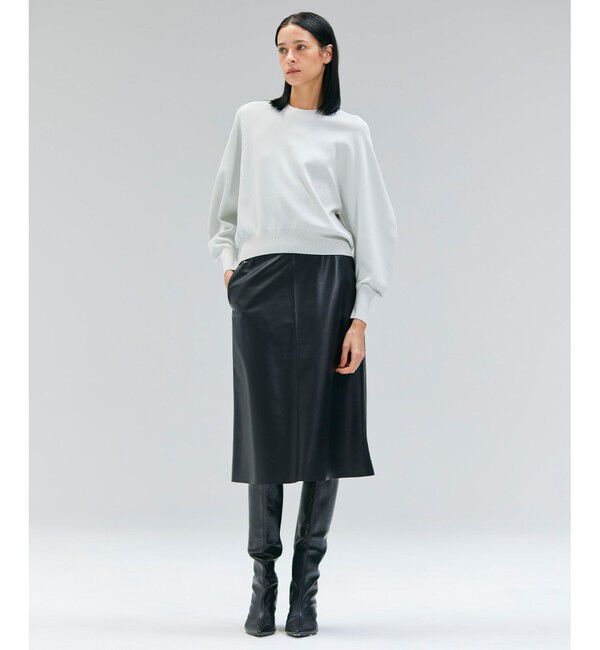 BEIGE,「【洗える】LAURA / ドライタッチバックジップニット」|ニット・セーター|