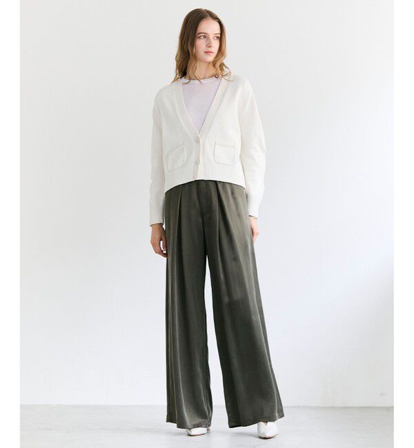 BEIGE,「HELIODOR / マリンボタンクロップドカーディガン」|ニット・セーター|