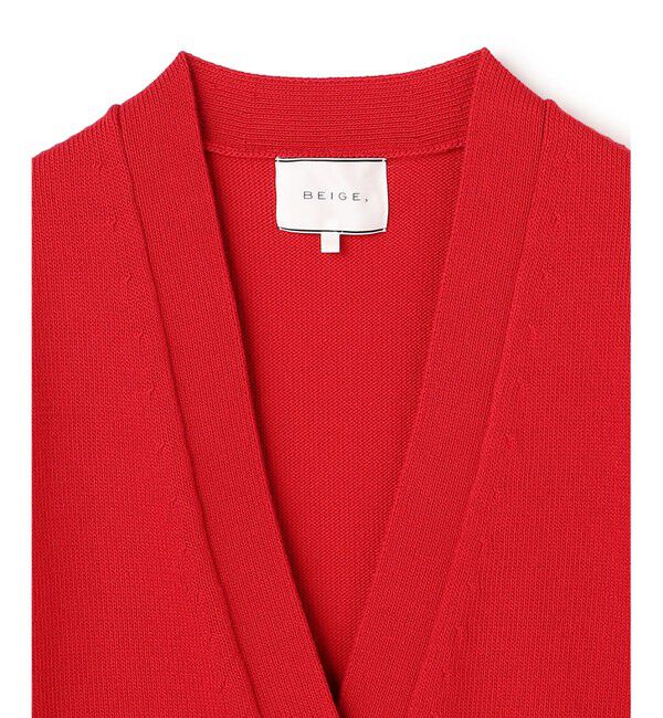 BEIGE,「HELIODOR / マリンボタンクロップドカーディガン」|ニット・セーター|