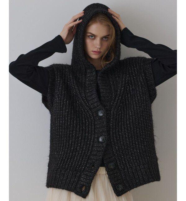 Diagram「ラメニットベスト」|ベスト・ジレ|ブラック