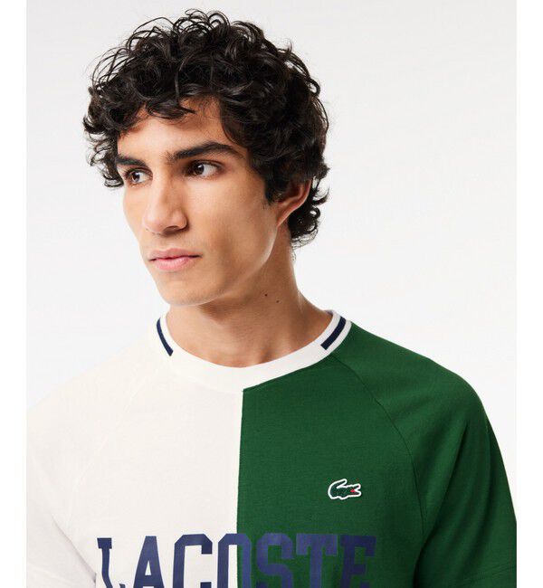 LACOSTE「『ダニール・メドベージェフ』アシンメトリードライTシャツ」|Tシャツ・カットソー|