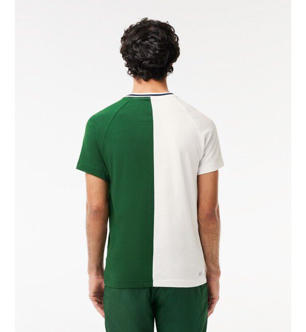 LACOSTE「『ダニール・メドベージェフ』アシンメトリードライTシャツ」|Tシャツ・カットソー|