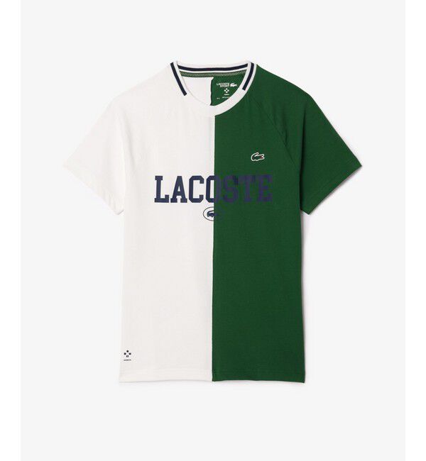 LACOSTE「『ダニール・メドベージェフ』アシンメトリードライTシャツ」|Tシャツ・カットソー|