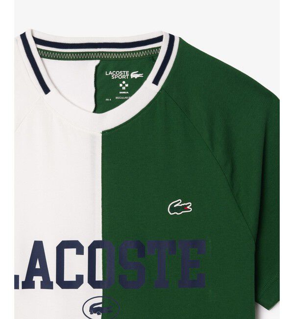 LACOSTE「『ダニール・メドベージェフ』アシンメトリードライTシャツ」|Tシャツ・カットソー|