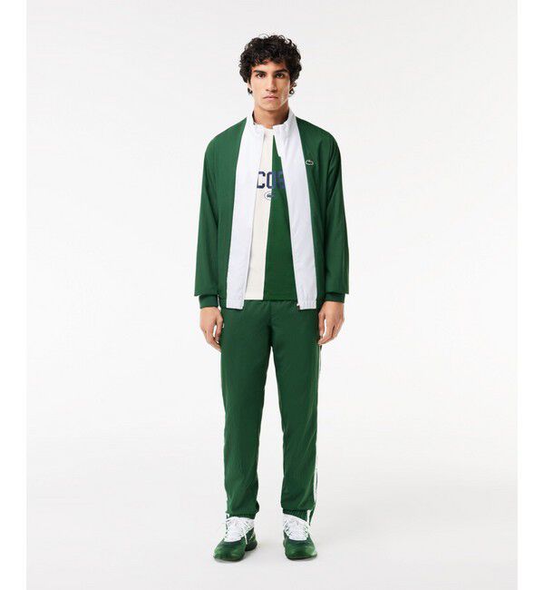 LACOSTE「『ダニール・メドベージェフ』アシンメトリードライTシャツ」|Tシャツ・カットソー|