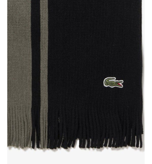 LACOSTE「ラッセルニットストライプマフラー」|マフラー|