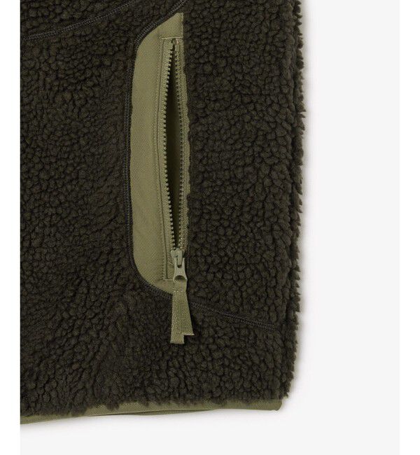 LACOSTE「スタンドカラー パイピング シェルパフリースベスト」|ベスト・ジレ|