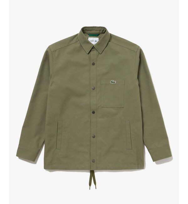 LACOSTE「防風 撥水 裾ドロストコード シャツジャケット」|シャツ・ブラウス|