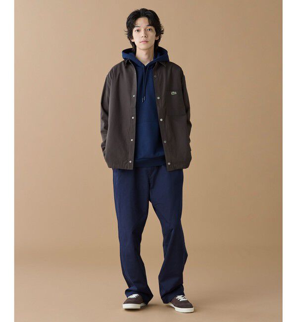 LACOSTE「防風 撥水 裾ドロストコード シャツジャケット」|シャツ・ブラウス|
