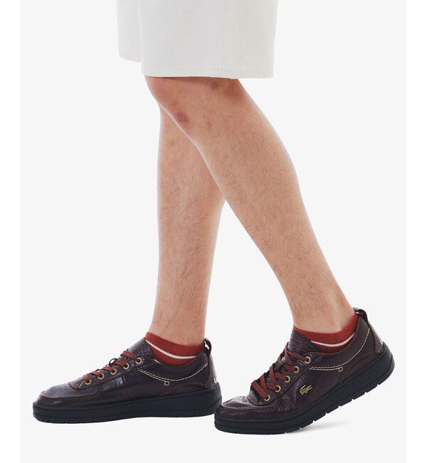 LACOSTE「マルチボーダーアンクルソックス」|ソックス|