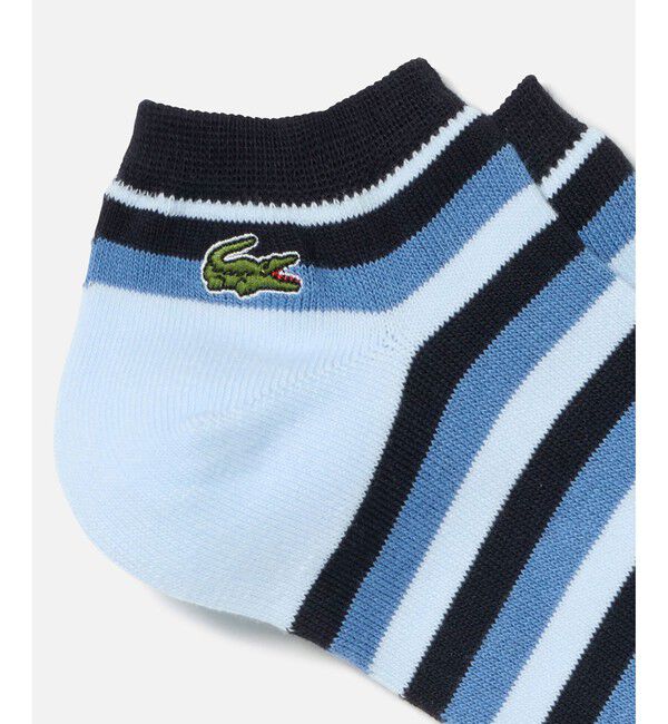 LACOSTE「マルチボーダーアンクルソックス」|ソックス|