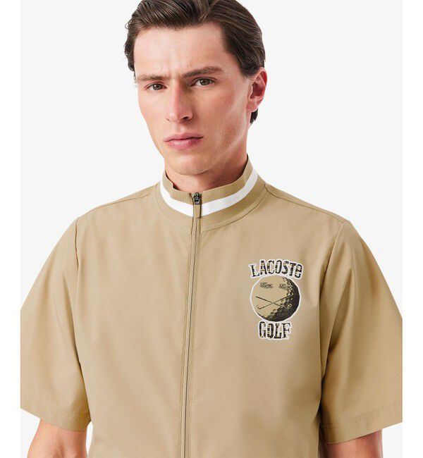 LACOSTE「半袖ゴルフウィンドブレイカー」|ブルゾン・スタジャン|