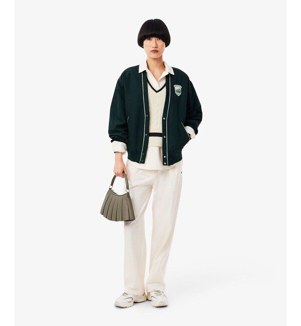 LACOSTE「ウール&times;ナイロン エッセンシャル チルデンニットベスト」|ベスト・ジレ|